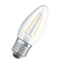 Лампа светодиодная филаментная LED STAR CLASSIC B 60 5W/840 5Вт свеча 4000К нейтр. бел. E27 600лм 220-240В прозр. стекл. OSRAM 4058075212428