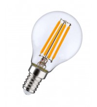 Лампа светодиодная филаментная LED STAR CLASSIC P 60 5W/827 5Вт шар 2700К тепл.бел E14 600лм 220-240В прозр. стекл. OSRAM 4058075212459