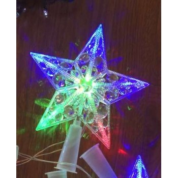 Фигура светодиодная "Звезда" на елку RGB 10LED 17см Neon-Night 501-002