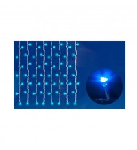 Занавес светодиодный ULD-C2030-240/SWK BLUE IP67 со статическим свечением 3х2м соединяемый 240LED син. свет. провод бел. Uniel UL-00001363
