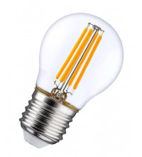 Лампа светодиодная филаментная LED STAR CLASSIC P 60 5W/840 5Вт шар 4000К нейтр. бел. E27 600лм 220-240В прозр. стекл. OSRAM 4058075212541