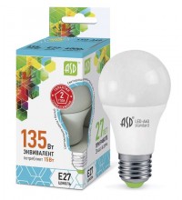 Лампа светодиодная LED-A60-standard 15Вт грушевидная 4000К белый E27 1350лм 160-260В ASD 4690612002101