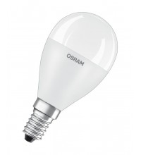 Лампа светодиодная LED STAR CLASSIC P 75 8W/840 8Вт шар 4000К нейтр. бел. E14 806лм 220-240В матов. пласт. OSRAM 4058075210837