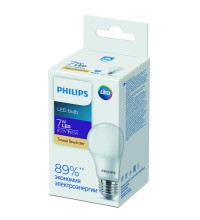 Лампа светодиодная Ecohome LED Bulb 7W E27 3000К 1PF Philips 929002298967