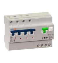 Выключатель автоматический дифференциального тока 4п C 16А 30мА тип A 6кА OptiDin VD63 УХЛ4 КЭАЗ 103476