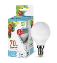 Лампа светодиодная LED-шар-standard 7.5Вт шар 4000К белый E14 675лм 160-260В ASD 4690612003979