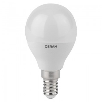Лампа светодиодная LED Antibacterial P 7.5Вт (замена 75Вт) матовая 6500К холод. бел. E14 806лм угол пучка 180град. 220-240В бактерицид. покр. OSRAM 4058075561694