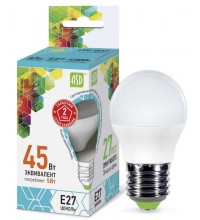 Лампа светодиодная LED-шар-standard 5Вт шар 4000К белый E27 450лм 160-260В ASD 4690612002187