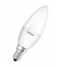 Лампа светодиодная LED STAR CLASSIC B 40 5W/840 5Вт свеча 4000К нейтр. бел. E14 470лм 220-240В матов. пласт. OSRAM 4058075056886