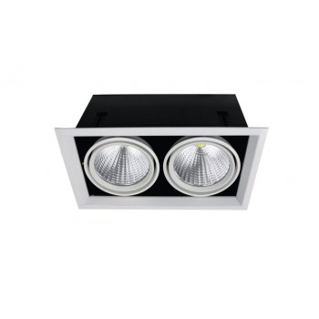 Светильник FL-LED Grille111-2 60W 3000K 360*195*170мм 60Вт 4800Лм (карданный светодиодный)